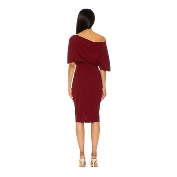 Alexia Admor Olivia Draped Sheath Dress - Plum - Picture 2 of 14